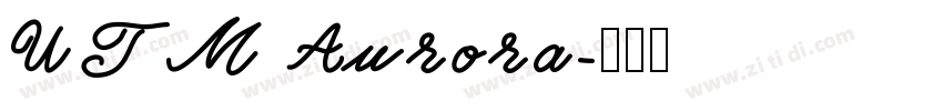 UTM Aurora字体转换